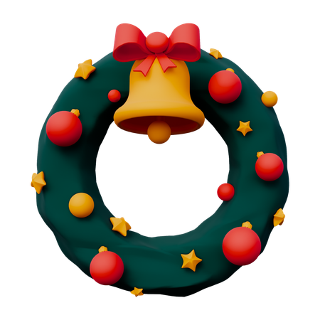 Christmas wreath  3D Icon