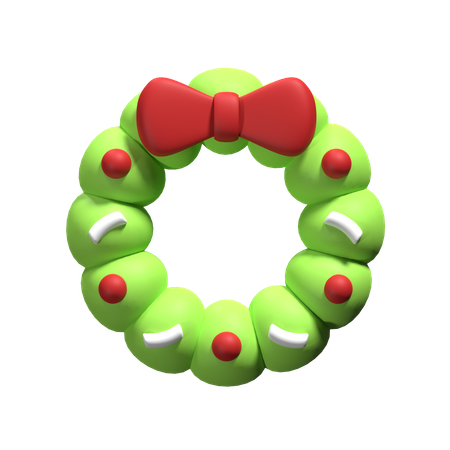 Christmas Wreath  3D Icon