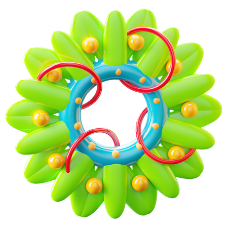 Christmas Wreath  3D Icon