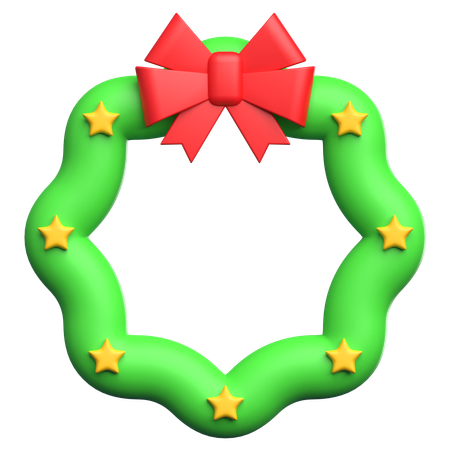 Christmas Wreath  3D Icon