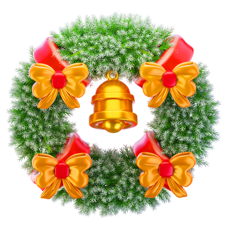 Christmas Wreath  3D Icon