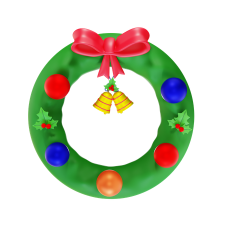 Christmas Wreath  3D Icon