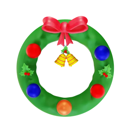 Christmas Wreath  3D Icon