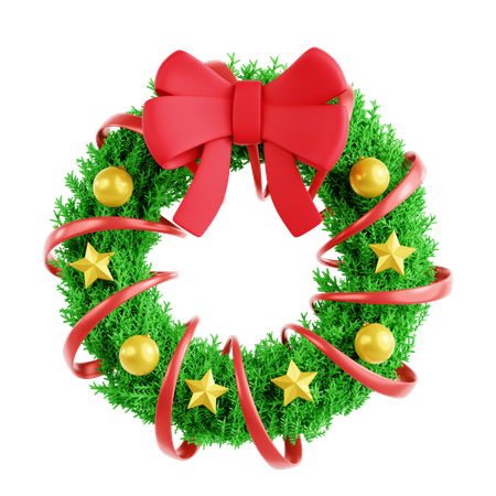 Christmas Wreath  3D Icon