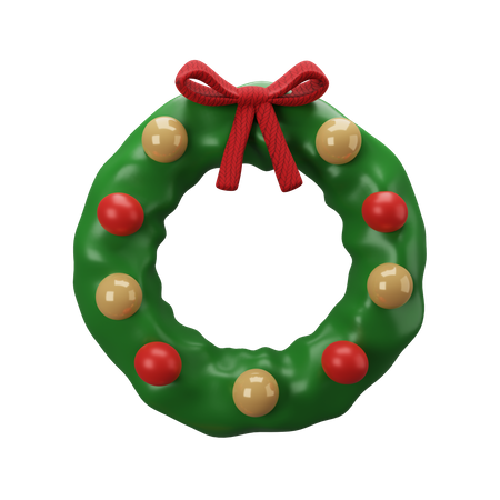 Christmas Wreath  3D Icon