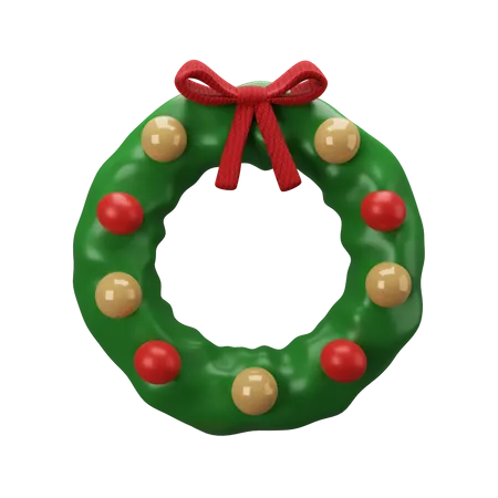 Christmas Wreath  3D Icon