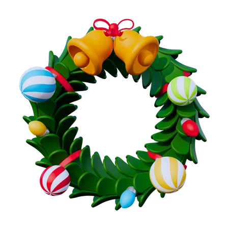 Christmas Wreath  3D Icon