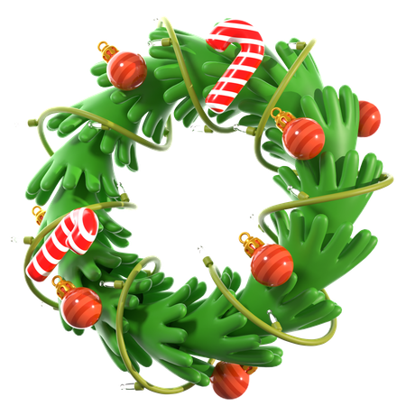 Christmas Wreath  3D Icon