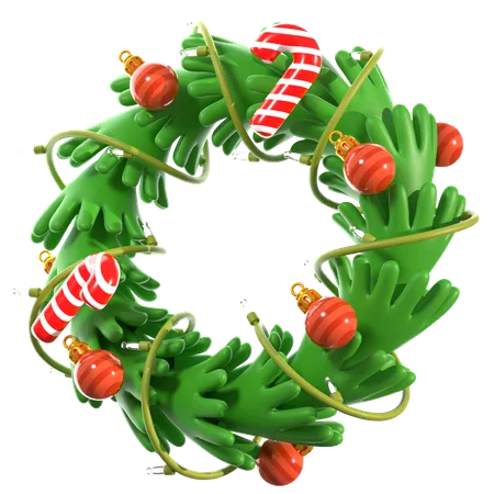 Christmas Wreath  3D Icon