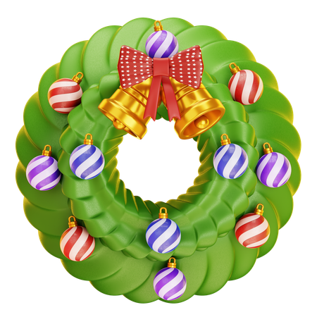 Christmas Wreath  3D Icon