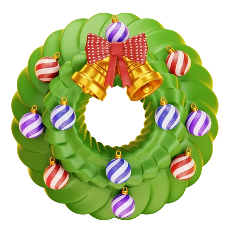 Christmas Wreath  3D Icon