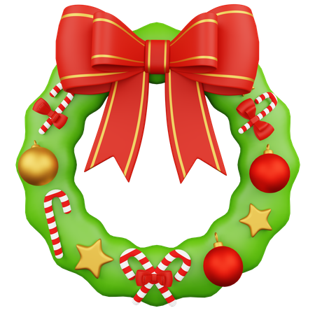 Christmas Wreath  3D Icon