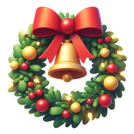 Christmas Wreath  3D Icon