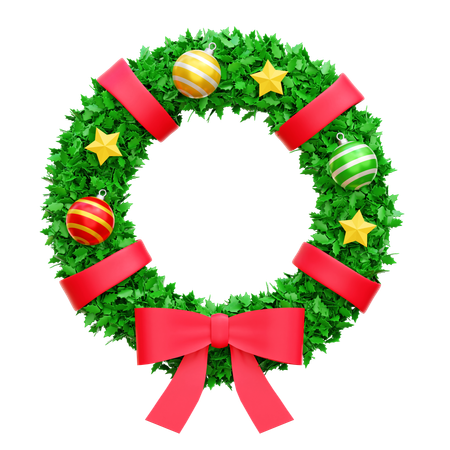 Christmas Wreath  3D Icon