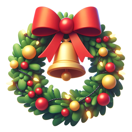 Christmas Wreath  3D Icon