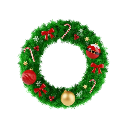 Christmas Wreath  3D Icon