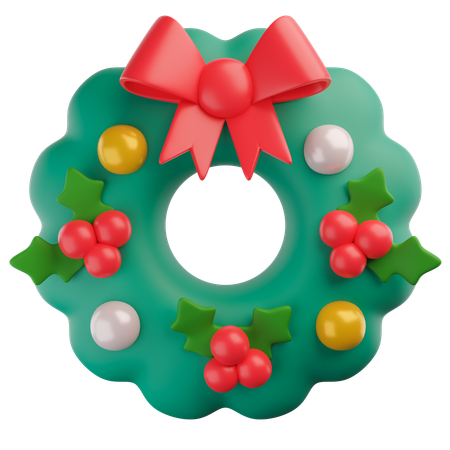 Christmas Wreath  3D Icon