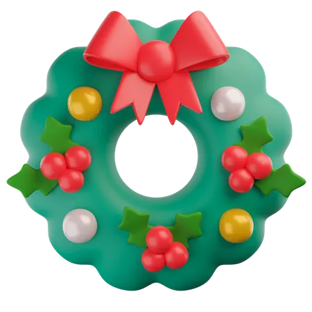 Christmas Wreath  3D Icon