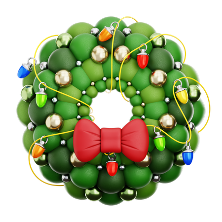 Christmas Wreath  3D Icon