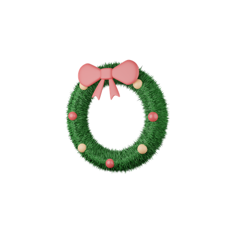 Christmas Wreath  3D Icon