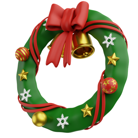 Christmas Wreath  3D Icon