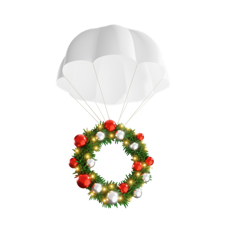 Christmas Wreath  3D Illustration