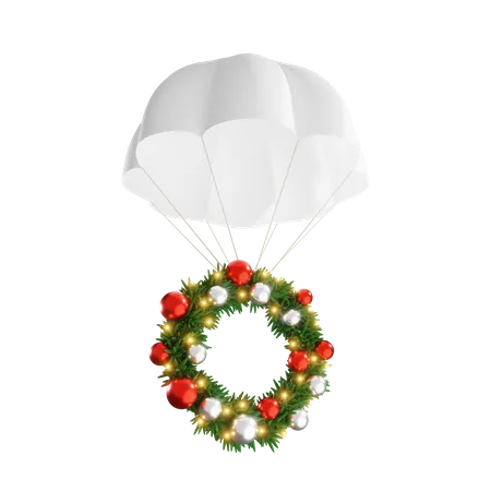 Christmas Wreath  3D Illustration