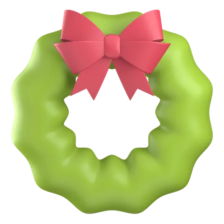 Christmas Wreath  3D Illustration