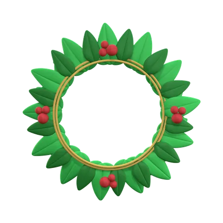 Christmas Wreath 3 D Illustration 3D Illustration