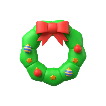 Christmas Wreath 3 D Illustration 3D Illustration
