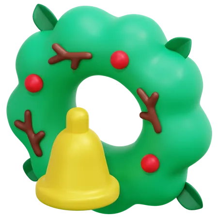 Christmas Wreath  3D Icon