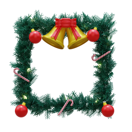 Christmas wreath  3D Illustration