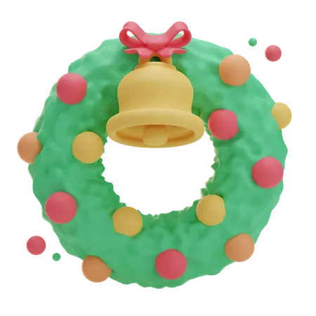 Christmas Wreath 3D Icon
