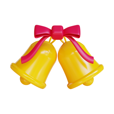 Christmas Yellow Bell 3D Illustration