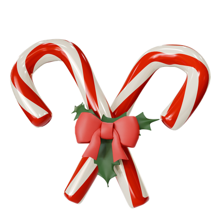 Christmass Candycane  3D Icon