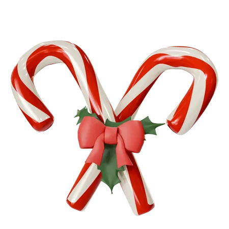 Christmass Candycane  3D Icon