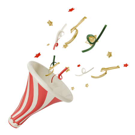 Christmass Confetti  3D Icon