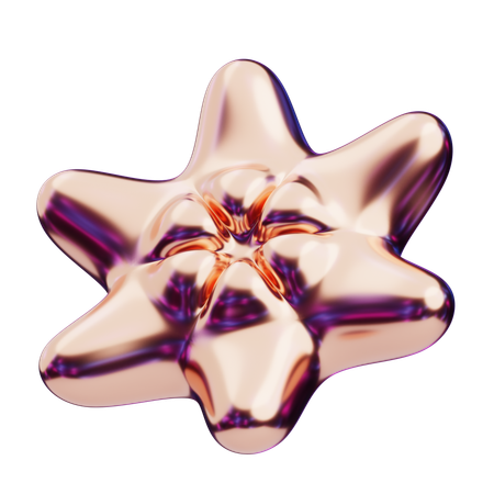 Chromatic Abstract Floral Burst  3D Icon