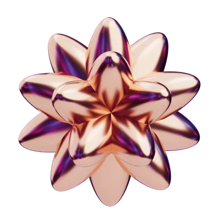 Chromatic Abstract Radiant Flower Burst  3D Icon