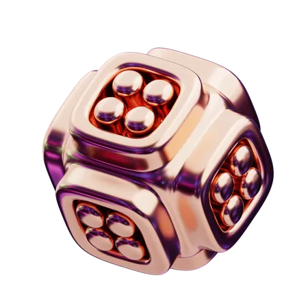 Chromatic Abstract Radiant Flower Burst  3D Icon