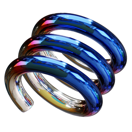 Chromatic Spiral  3D Icon