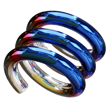Chromatic Spiral  3D Icon