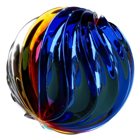 Chromatic Swirl  3D Icon
