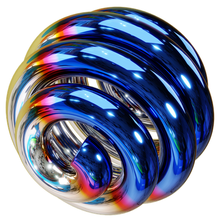 Chromatic Vortex  3D Icon