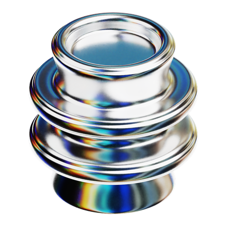Chrome Abstract Shape  3D Icon