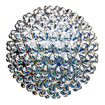 Chrome Abstract Shape  3D Icon