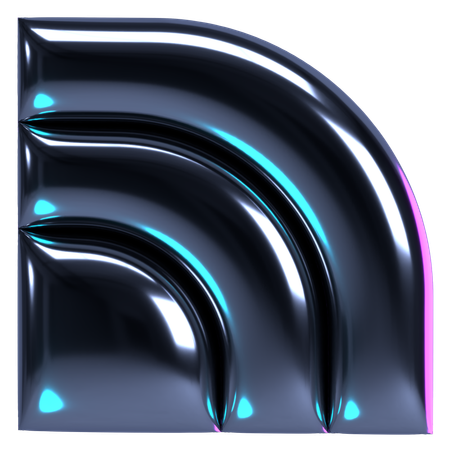 Chrome Arc Wave  3D Icon