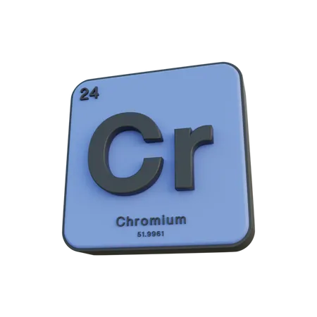 Chromium  3D Illustration