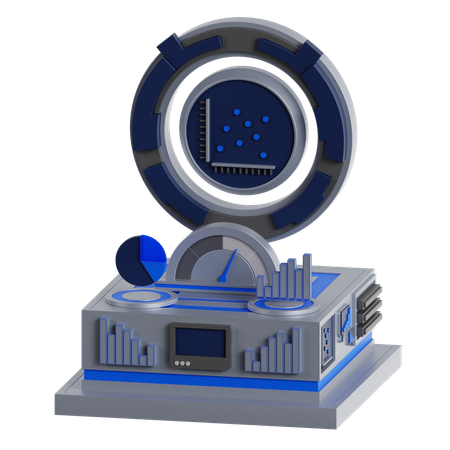 Graphique chronologique  3D Icon