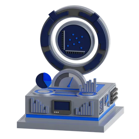 Graphique chronologique  3D Icon